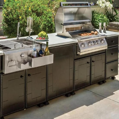 5-Burner Built-In Electric Grill with Rear Infrared Burner