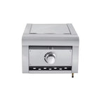 Made from high-quality stainless steel, this mini side burner is durable and resistant to rust and corrosion. 